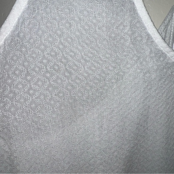 Free People white razor back tank top. Sheer and sexy. medium NWOT - Picture 2 of 5